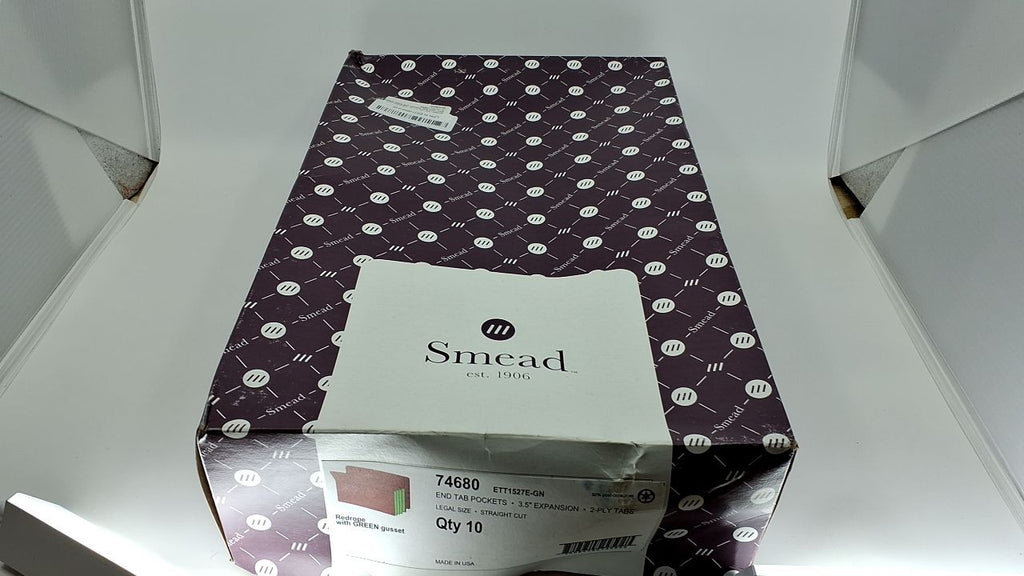 Smead End Tab File Pockets, Extra Wide Legal, 3-1/2" Expansion, 10 Pack
