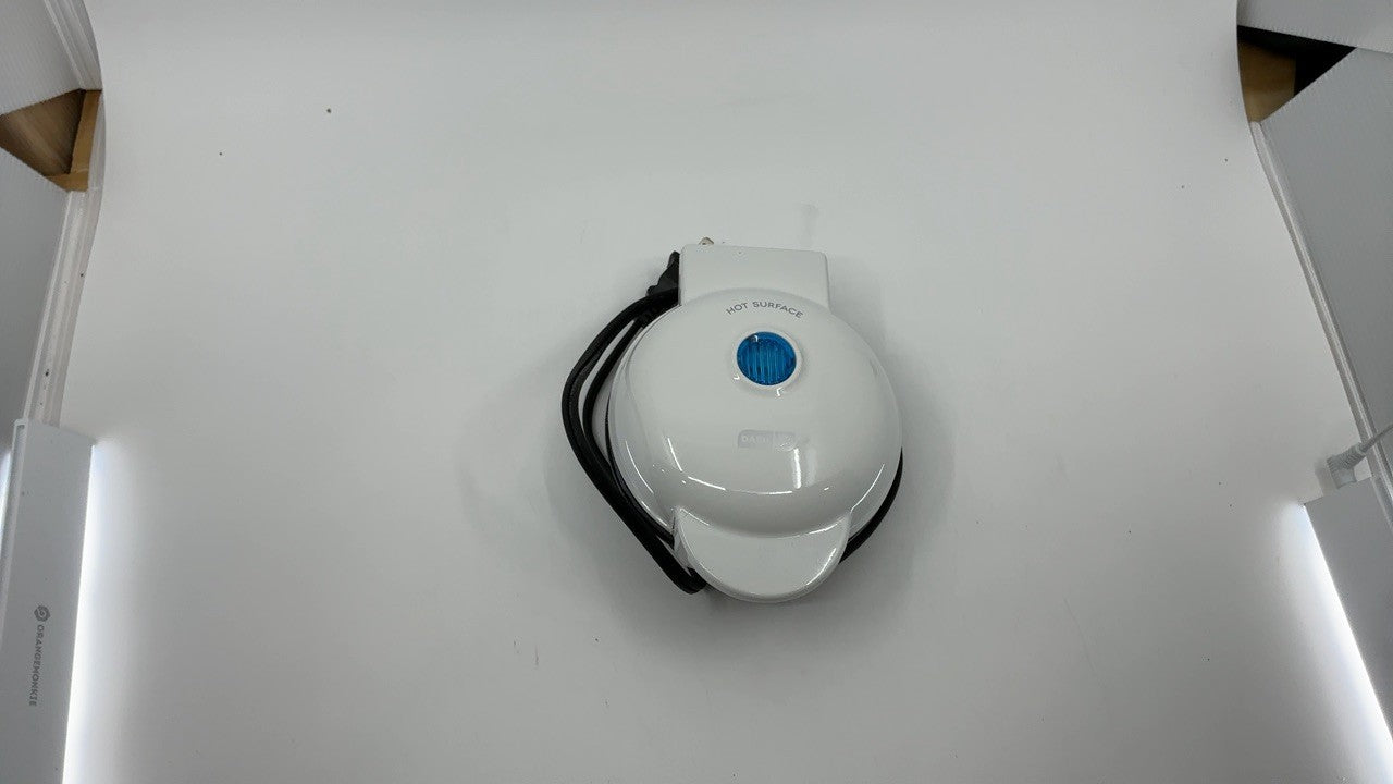 DASH Mini Maker Griddle 4 In White w/ Recipe Book - Individual Servings