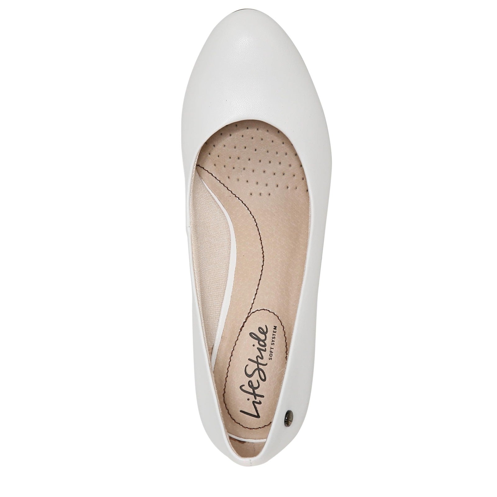 LifeStride Womens Parigi Pumps White 7.5 M