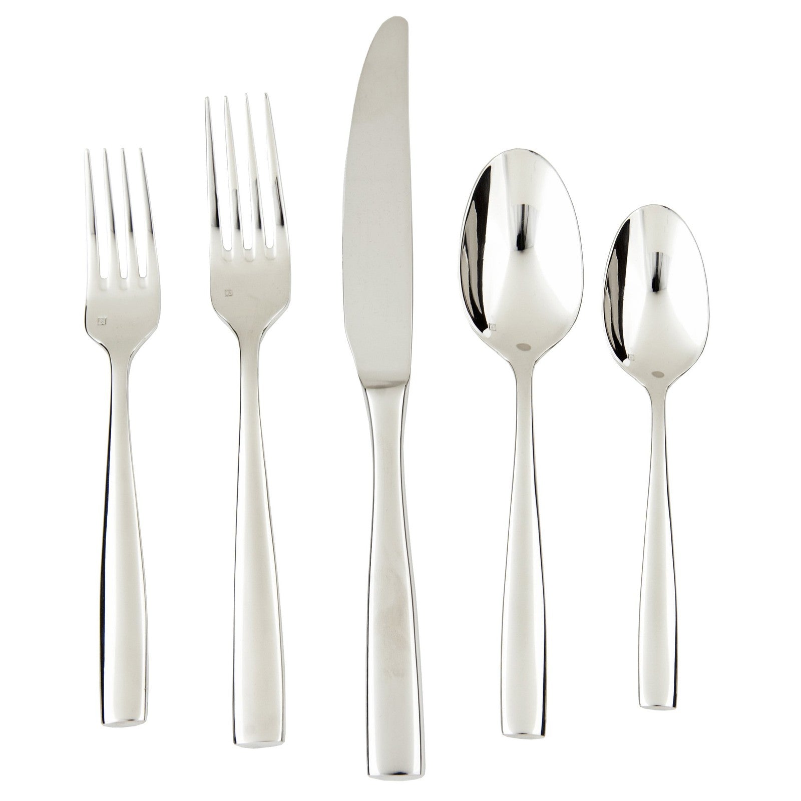 5-Piece Lucca Flatware Set by Fortessa, 18/10 Stainless Steel, Service for 1