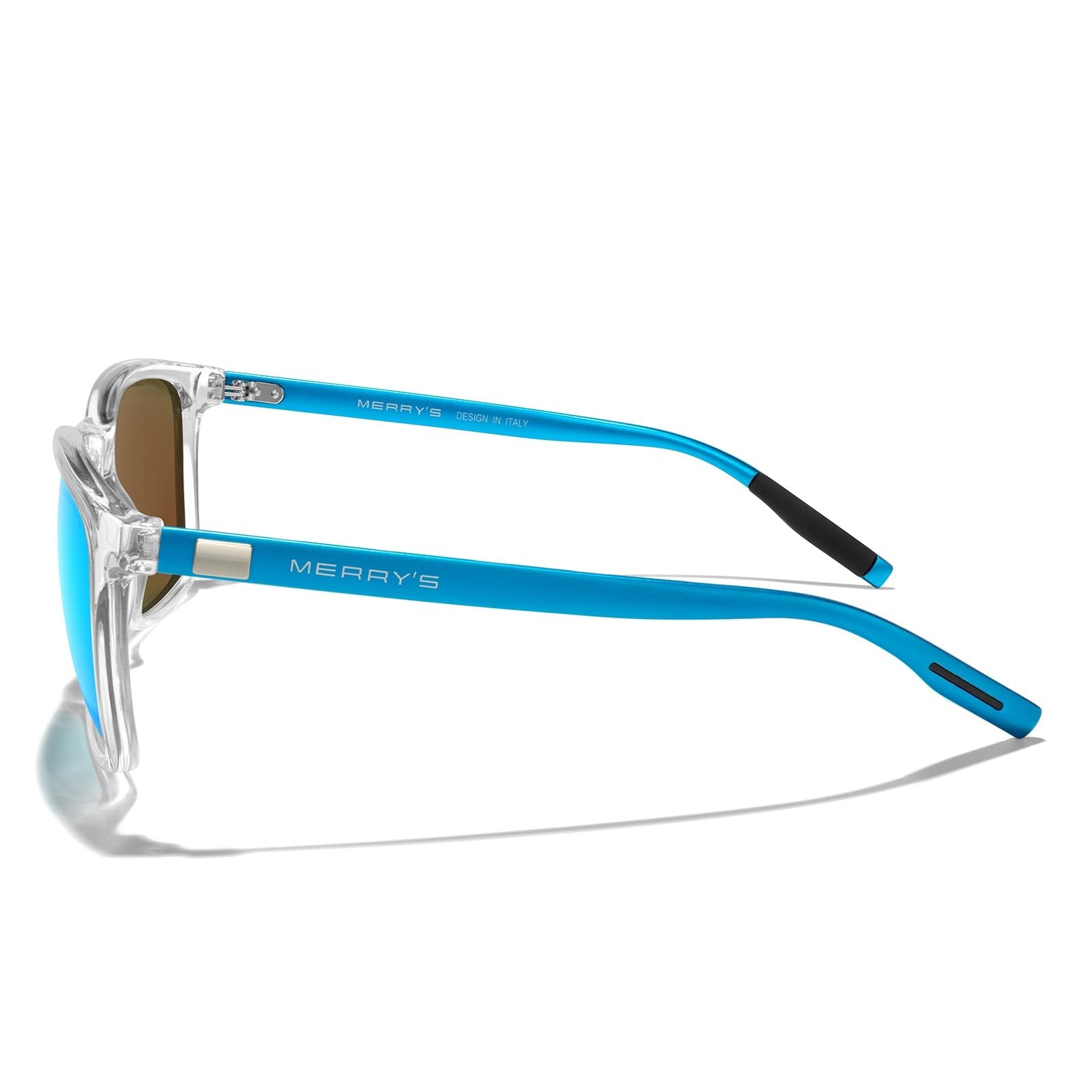 Unisex Polarized Aluminum Sunglasses Blue Mirror Lens Vintage Style