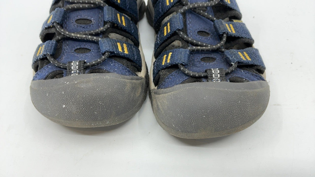 KEEN Newport H2 Closed Toe Sandals 11 Little Kid Navy/Yellow
