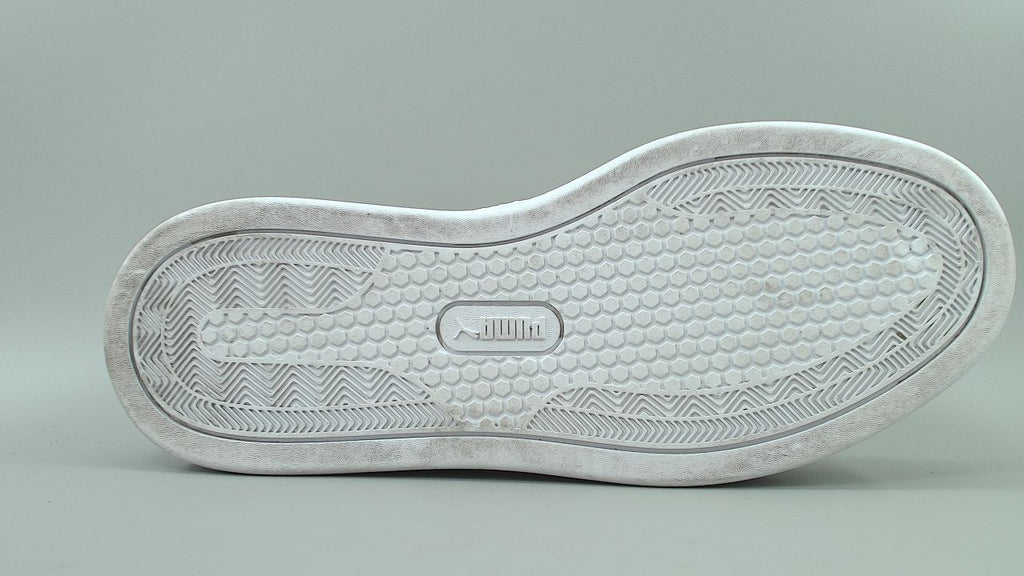 PUMA Women's Smash Platform V3 Sneaker White White Silver, 7