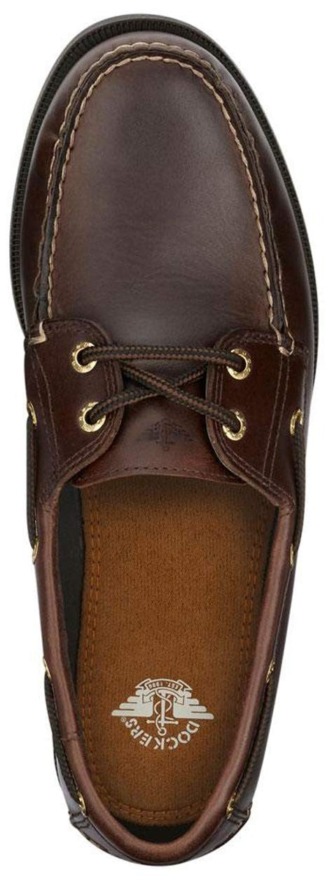 Dockers Men’s Vargas Leather Handsewn Boat Shoe,Raisin, 11 M US