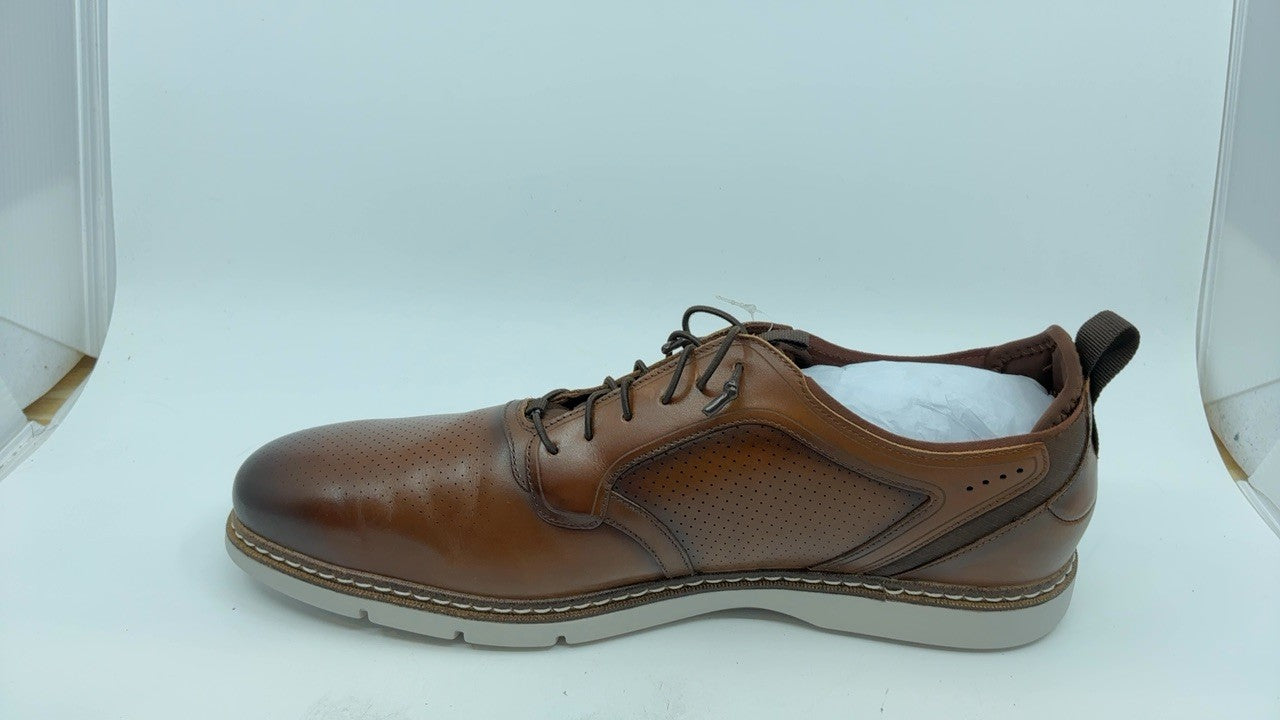 Stacy Adams Mens Sync Lace Up Oxford, Cognac, 14 US