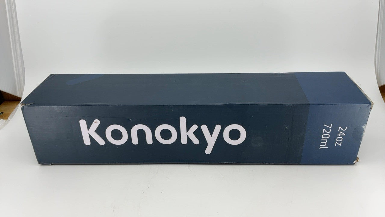 Konokyo 24oz Sport Insulated Water Bottle, Stainless Steel, Light Blue