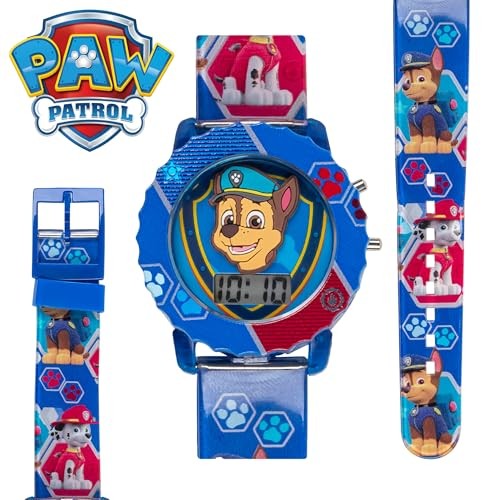 Accutime Paw Patrol Digital Watch Blue Strap Easy Buckle Model PAW4015