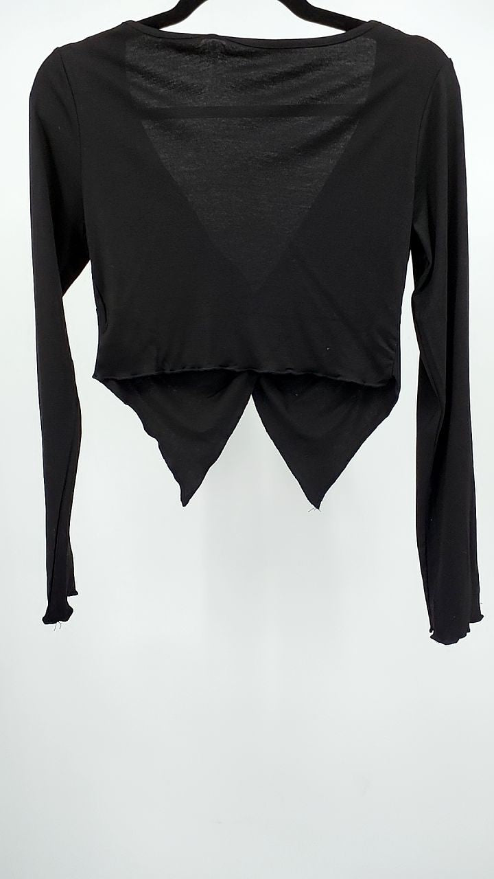 Twisted Front Long Sleeve T-Shirt