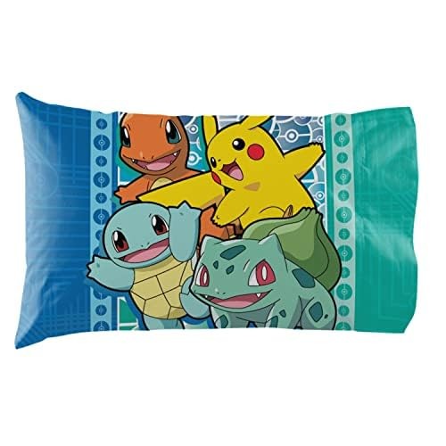 Northwest Pokemon Full Bed Set, Anime Comforter & Sheets, First Starters