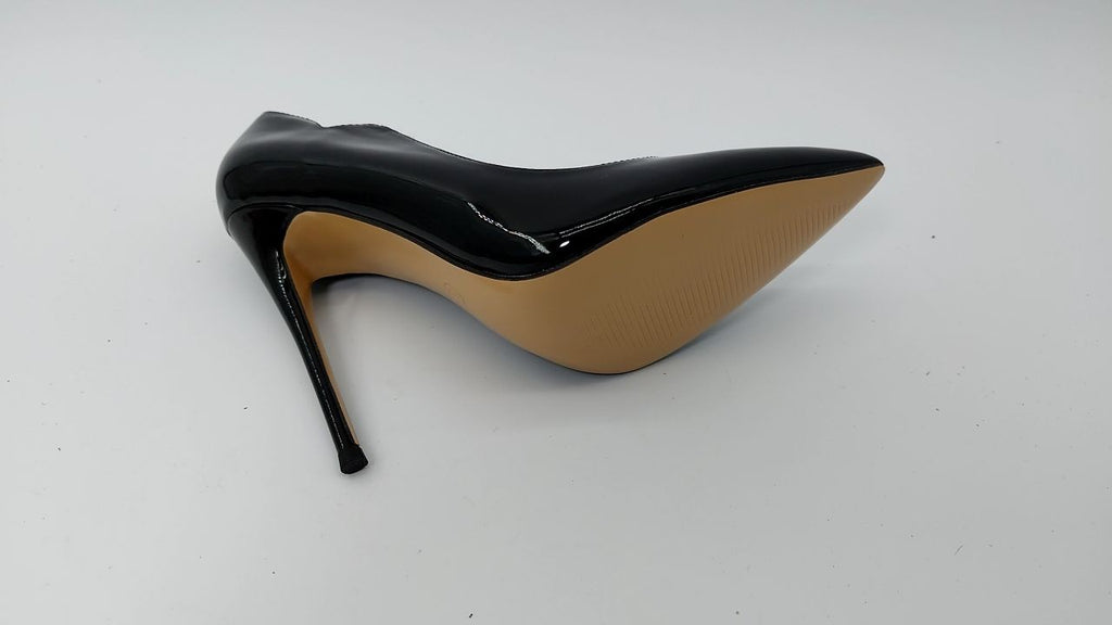 COLETER Black Stiletto Heels 4.72in Pointed Toe Pumps Size 8