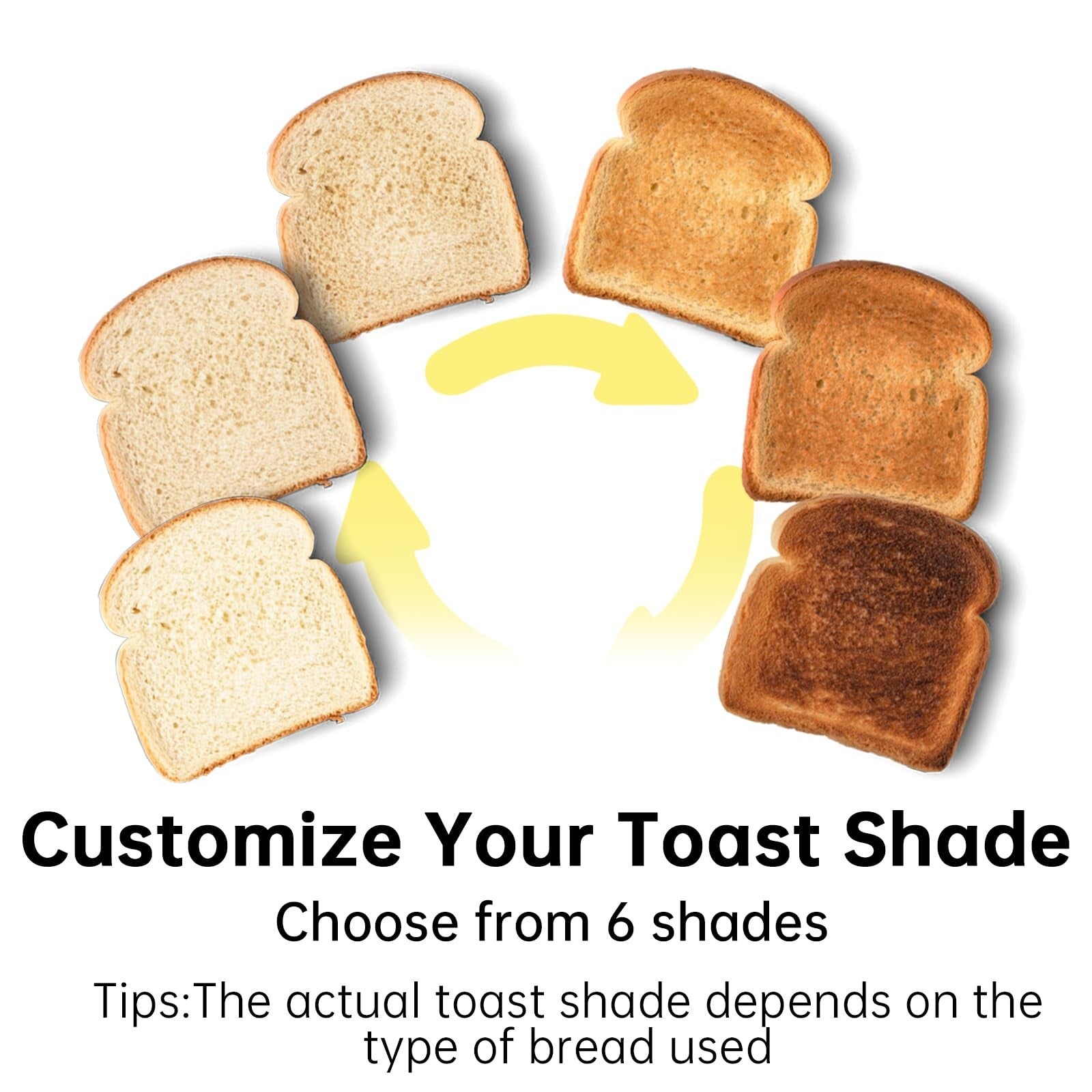 2 Slice Toaster, 10" Long Slot, Black, Cancel/Reheat/Defrost Function