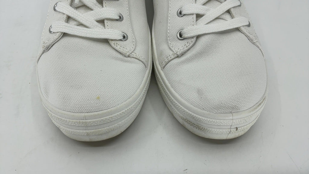 Keds Courty Core Lace Up, Sneaker Womens, White Leather, 7 Wide