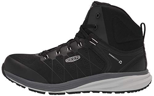 KEEN Utility Men's Vista Energy Mid Height Composite Toe Shoes, Vapor/Black,7.5W
