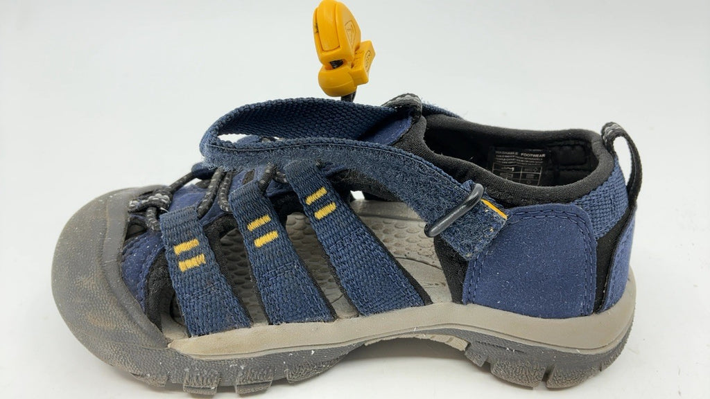 KEEN Newport H2 Closed Toe Sandals 11 Little Kid Navy/Yellow
