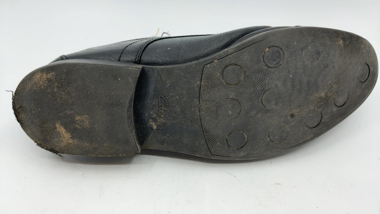 Clarks Men's Whiddon Cap Oxford, Black Leather, 13 Wide