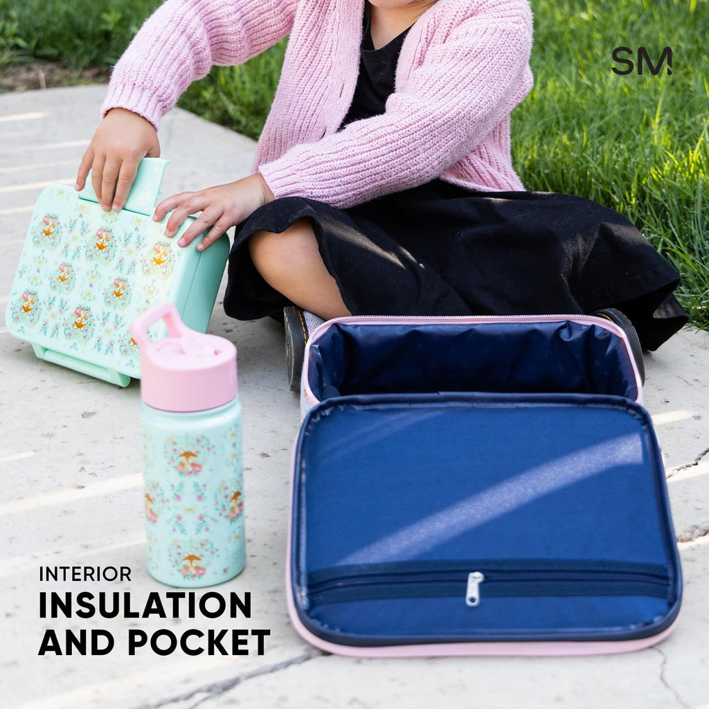 Toddler Lunch Box, Insulated, Outer Space, 4L, Exterior & Interior Pockets