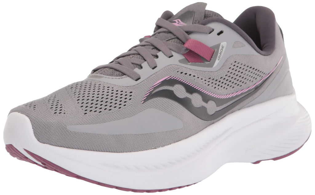 Saucony Women's Guide 15 Running Shoe, Alloy/Quartz, 7