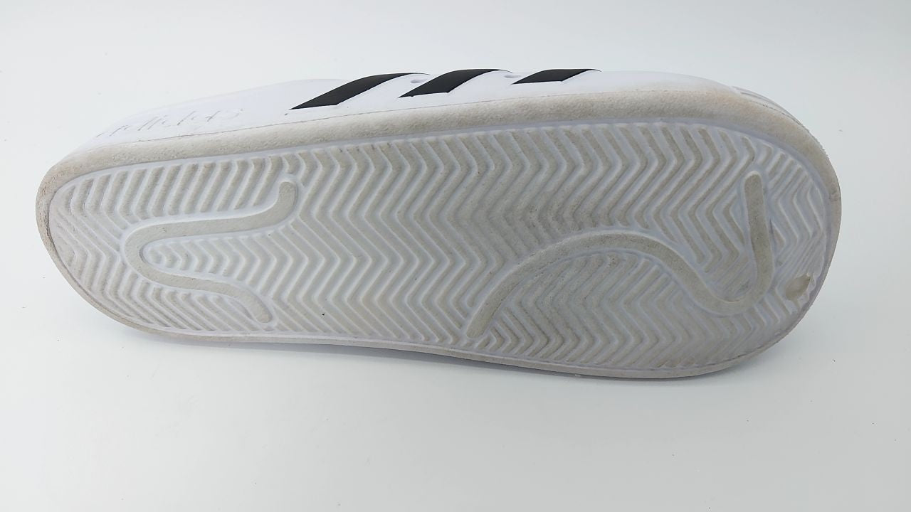 adidas Adilette Clog Slide, Footwear White/Core Black, Men's 11