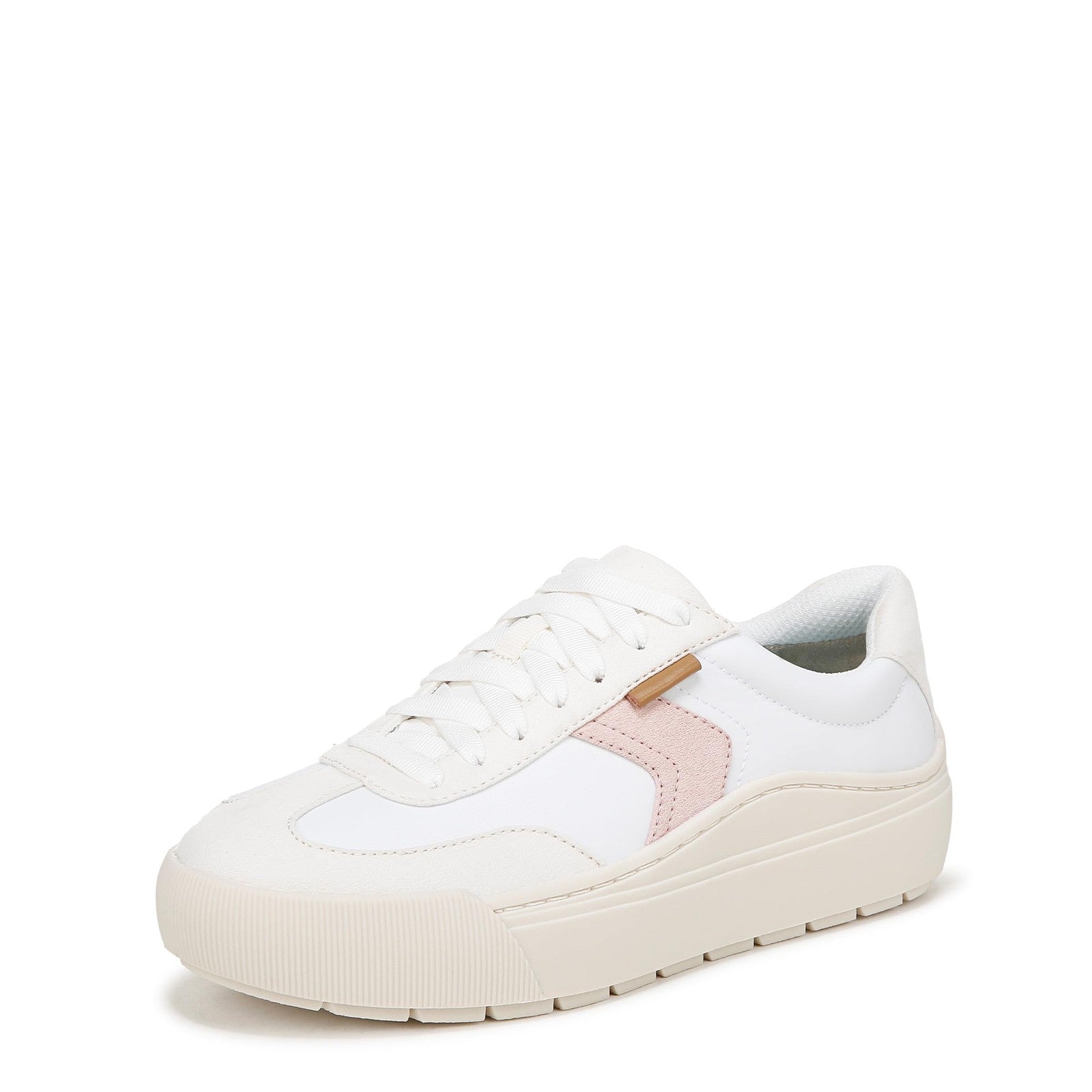 Dr. Scholl's Womens Time Off Win Sneaker White/Tofu Fabric 8.5 M