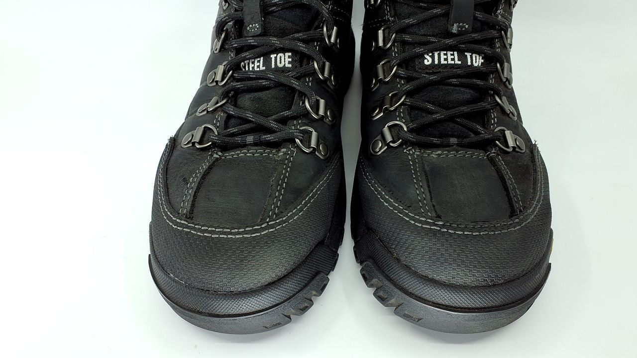 Cat Footwear Men's Threshold Waterproof Steel Toe, Black, 8.5