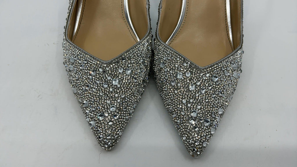 Betsey Johnson Women's Clark Pump, Silver, 9.5