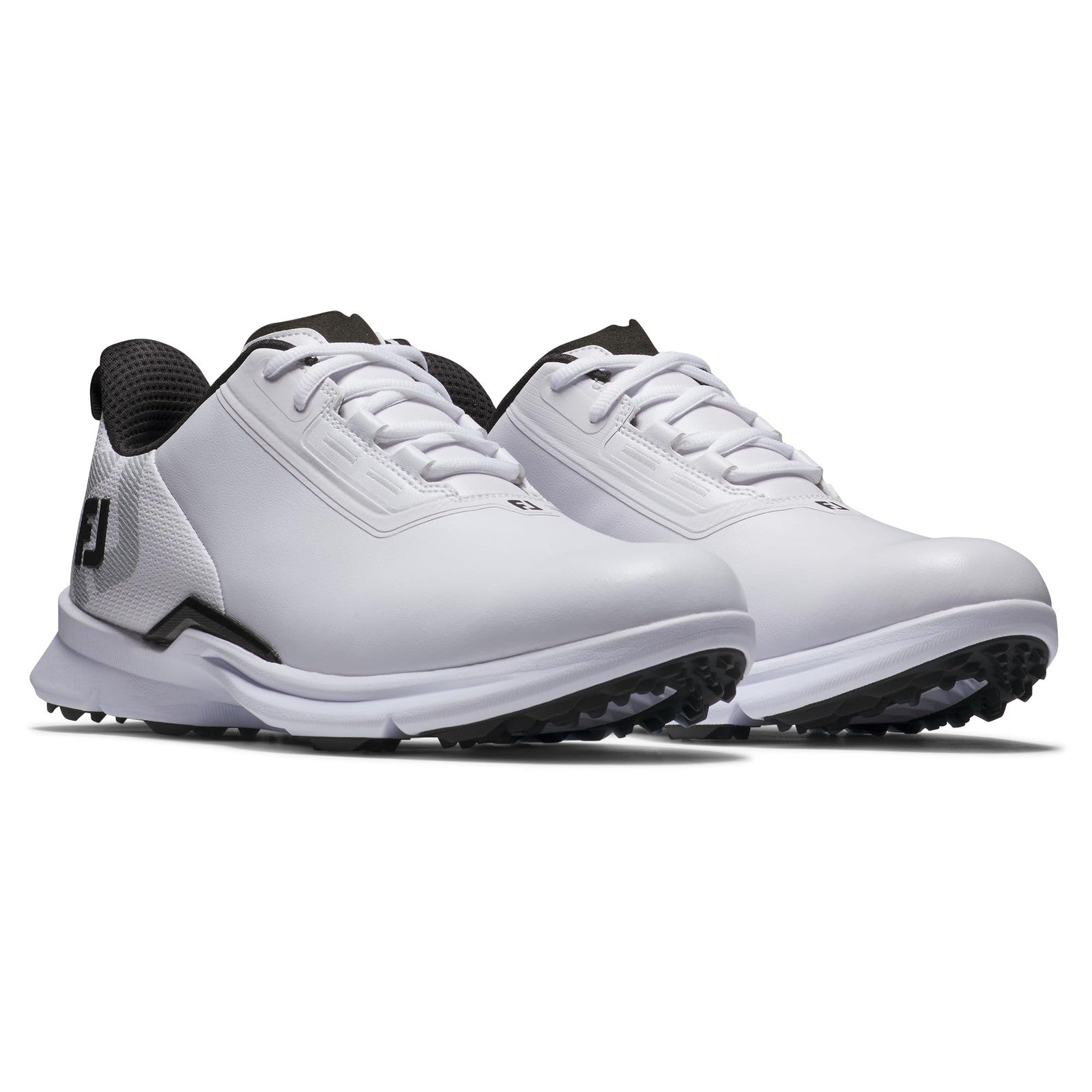 FootJoy Men's FJ Fuel Golf Shoe, White/White/Black, 13 Wide