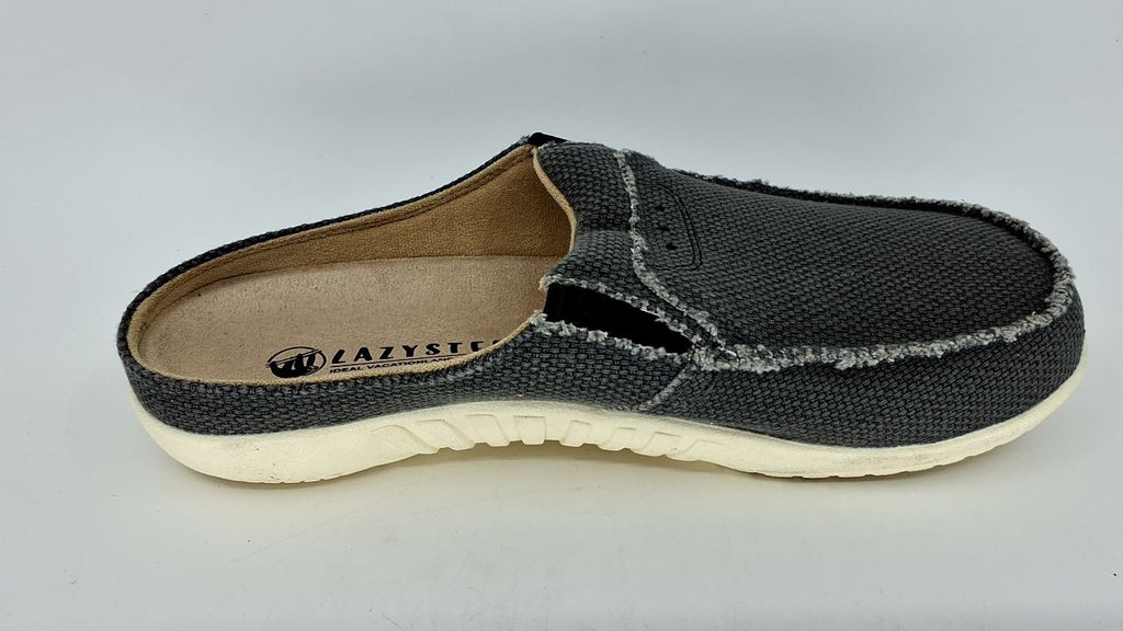 Men's Indoor Outdoor Slippers, Charcoal, Size 10, Arch Support