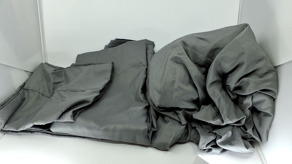 Soft Microfiber 4-Piece Bed Sheet Set, King, Dark Gray, 14in Deep Pockets