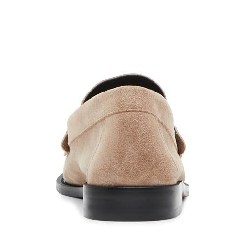 Steve Madden Women's Kingston Loafer, Taupe Suede, 7.5
