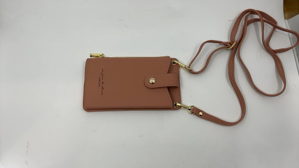 Small Pink Leather Crossbody Bag for Women - Lightweight Shoulder Purse