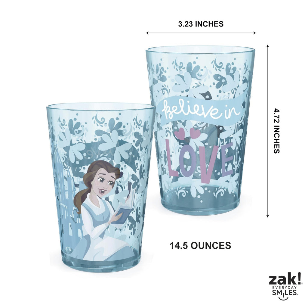 14.5oz Nesting Tumblers Set - Disney Princesses Belle, Jasmine, Ariel