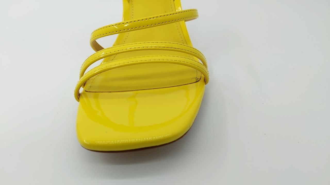 Nalina Heeled Sandal 8.5 Yellow Patent by Marc Fisher