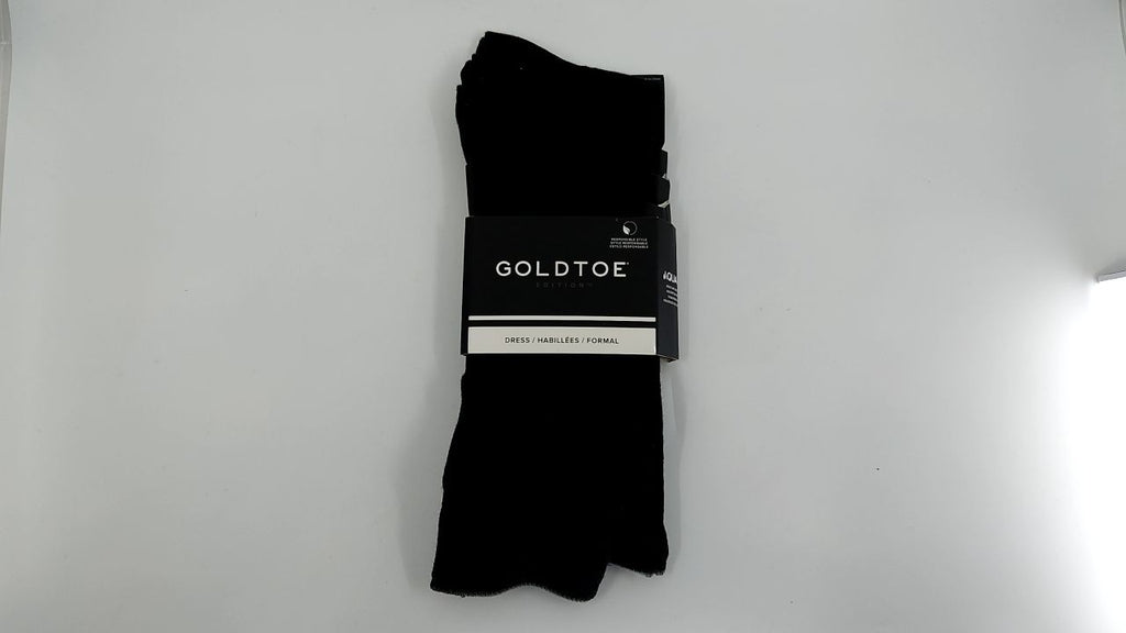 GOLDTOE Edition Mens Dress Rib Crew Socks, 3-Pack