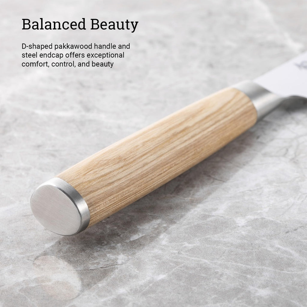 Handcrafted Shun Classic Blonde 3.5" Paring Knife, Damascus Steel, Pakkawood