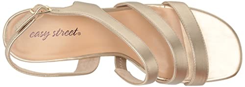 Easy Street Women's Como Heeled Sandal, Champagne, 10