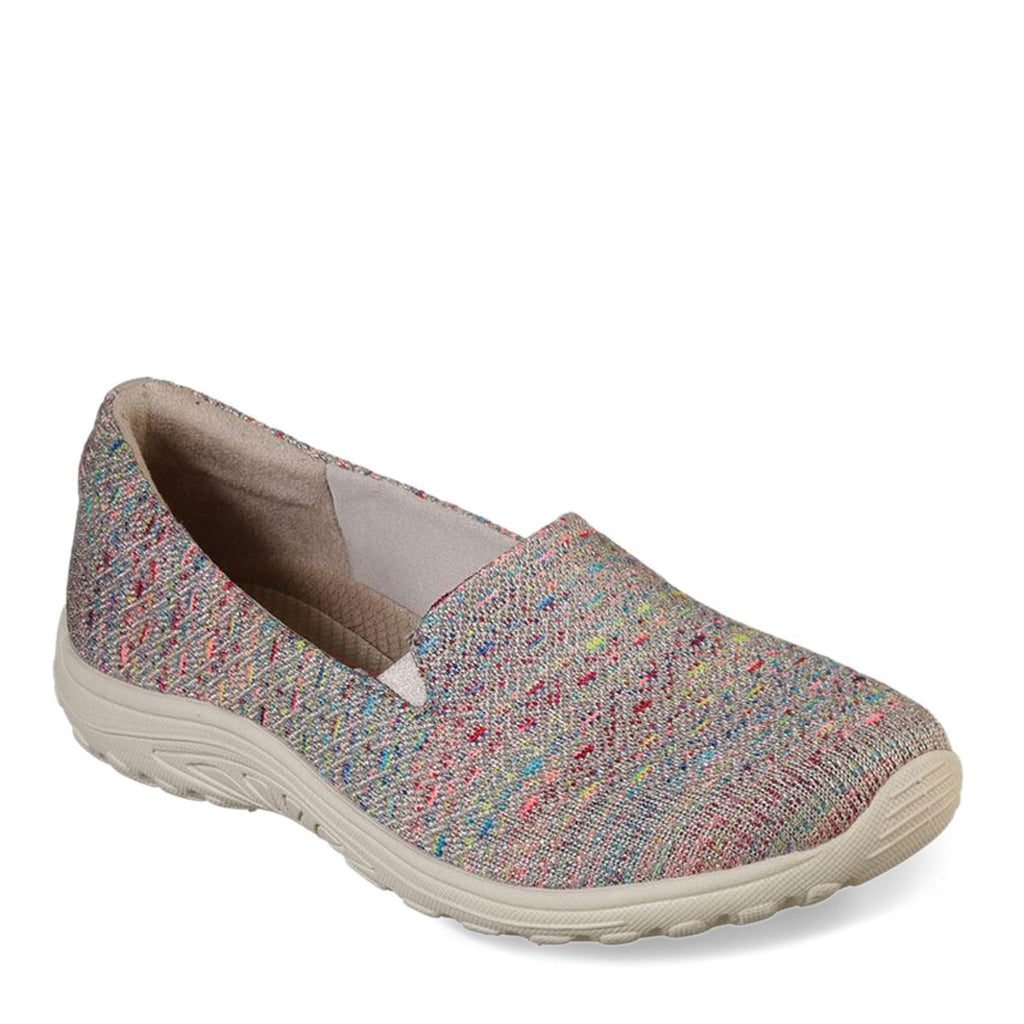 Skechers Reggae Fest Wicker Knit Slip On Loafers, Taupe, Women's Size 7