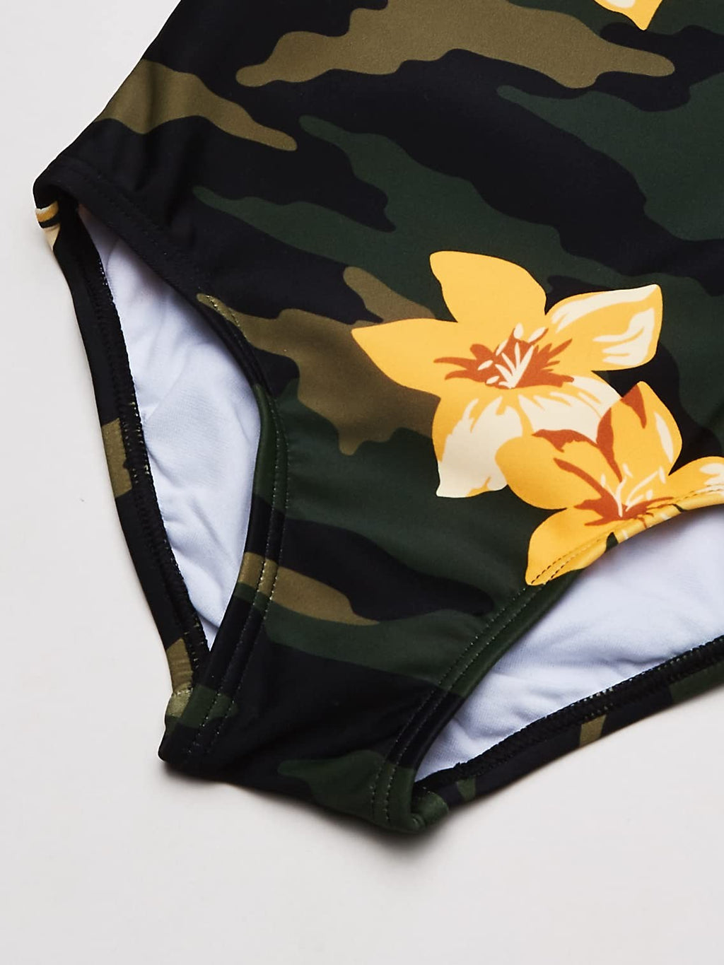 Girls Daisy Beach Sport Swimsuit Rylie Army Green 14 by Kanu Surf