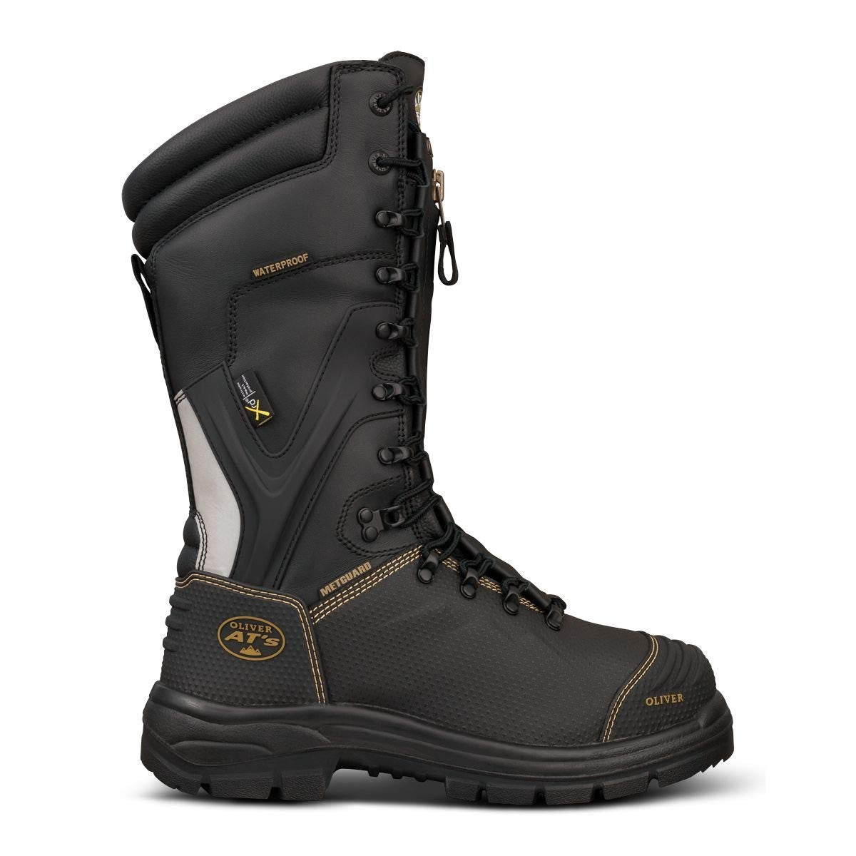 Oliver Men's 14" Met Guard SD Steel Toe Mining Boot, Black - 9.5 Medium