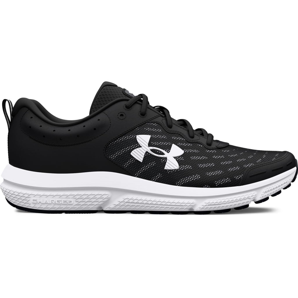 Under Armour Men's Charged Assert 10, (001) Black/Black/White, 9, US