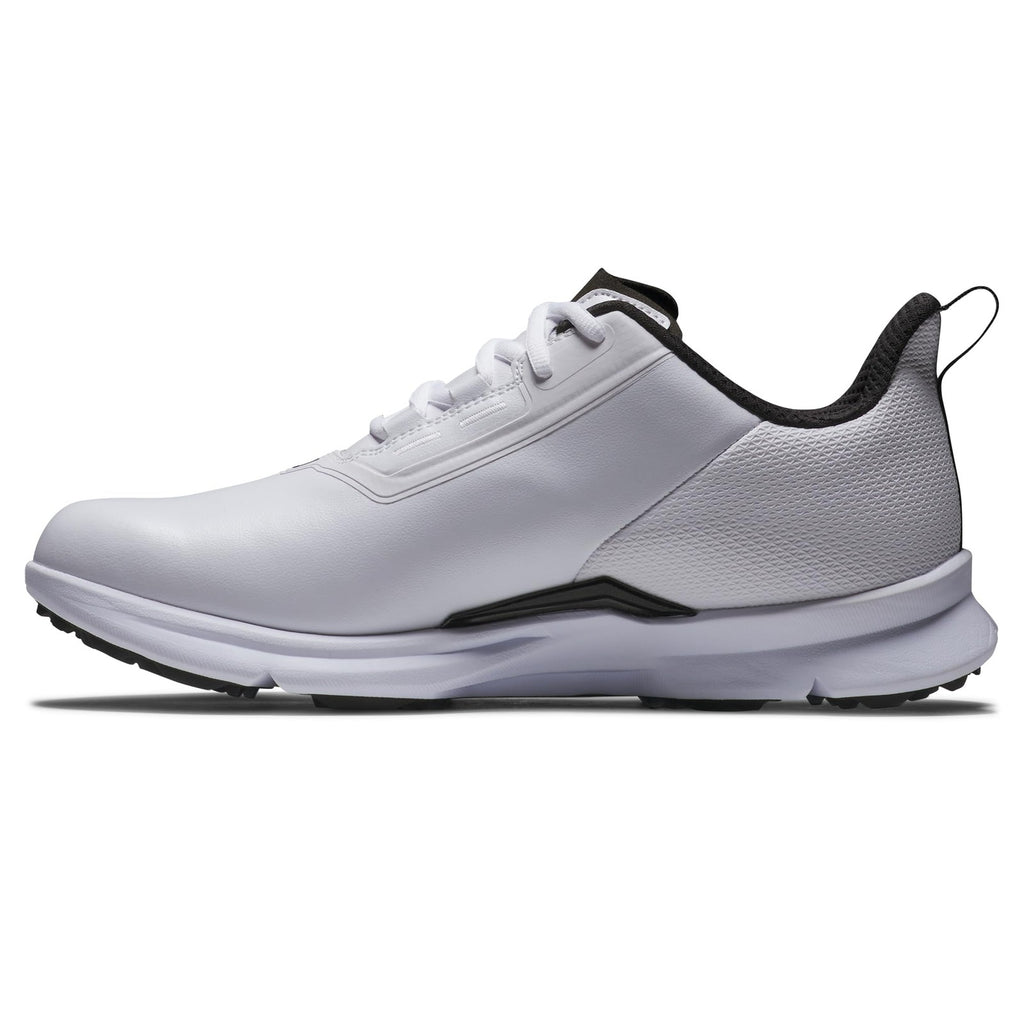FootJoy Men's FJ Fuel Golf Shoe, White/White/Black, 13 Wide