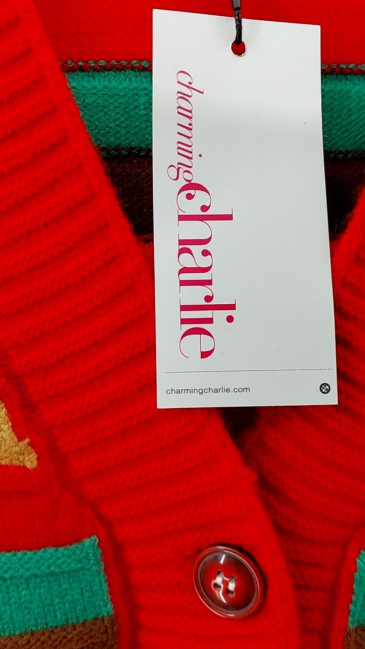 Contrast Stripes Button Up Long Sleeve Cardigan