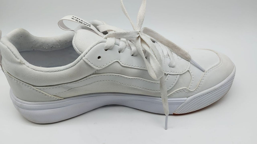 Vans Women's Range EXP Shoe, Tumble Canvas White White, 10 M US