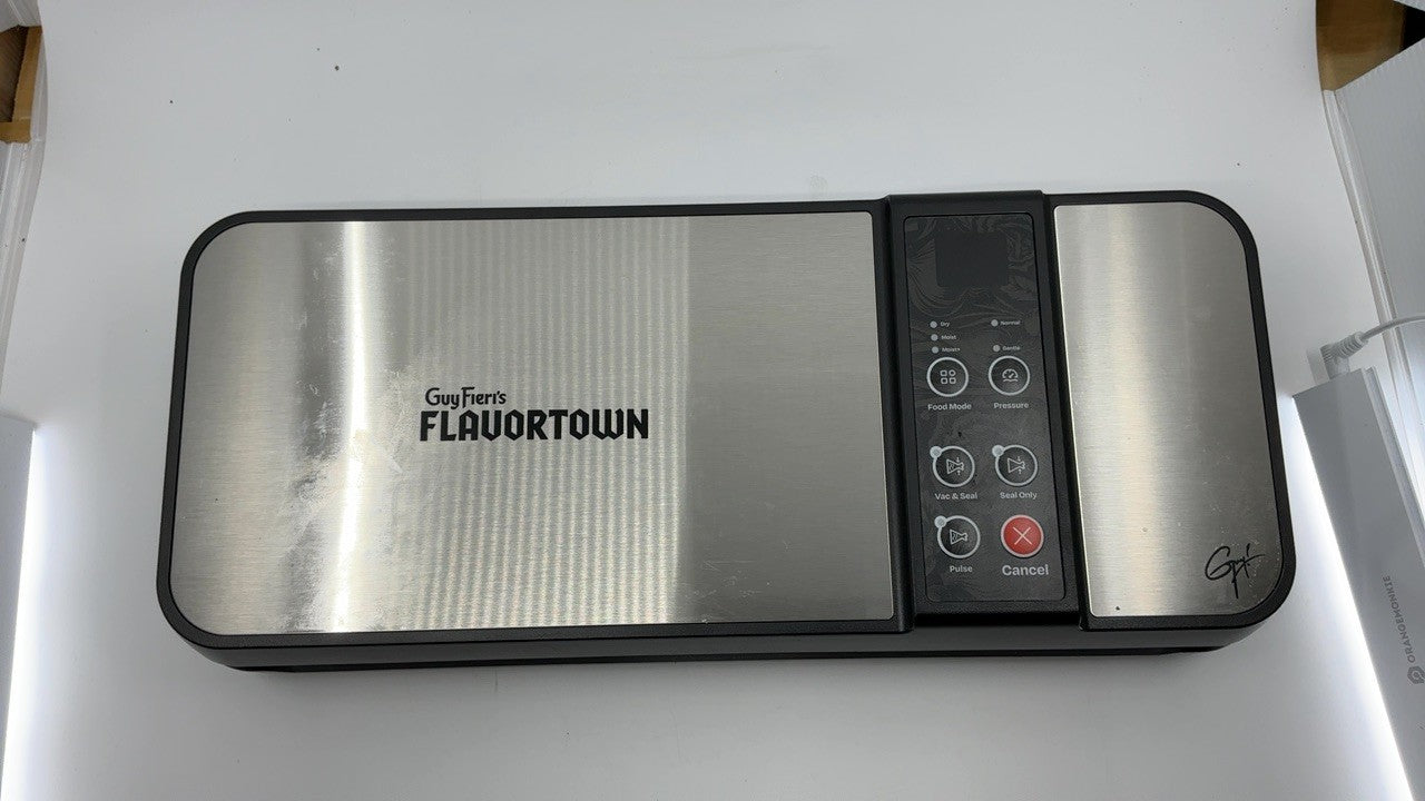 Guy Fieri Vacuum Sealer - Compact, Fast Sealing, Includes Starter Kit