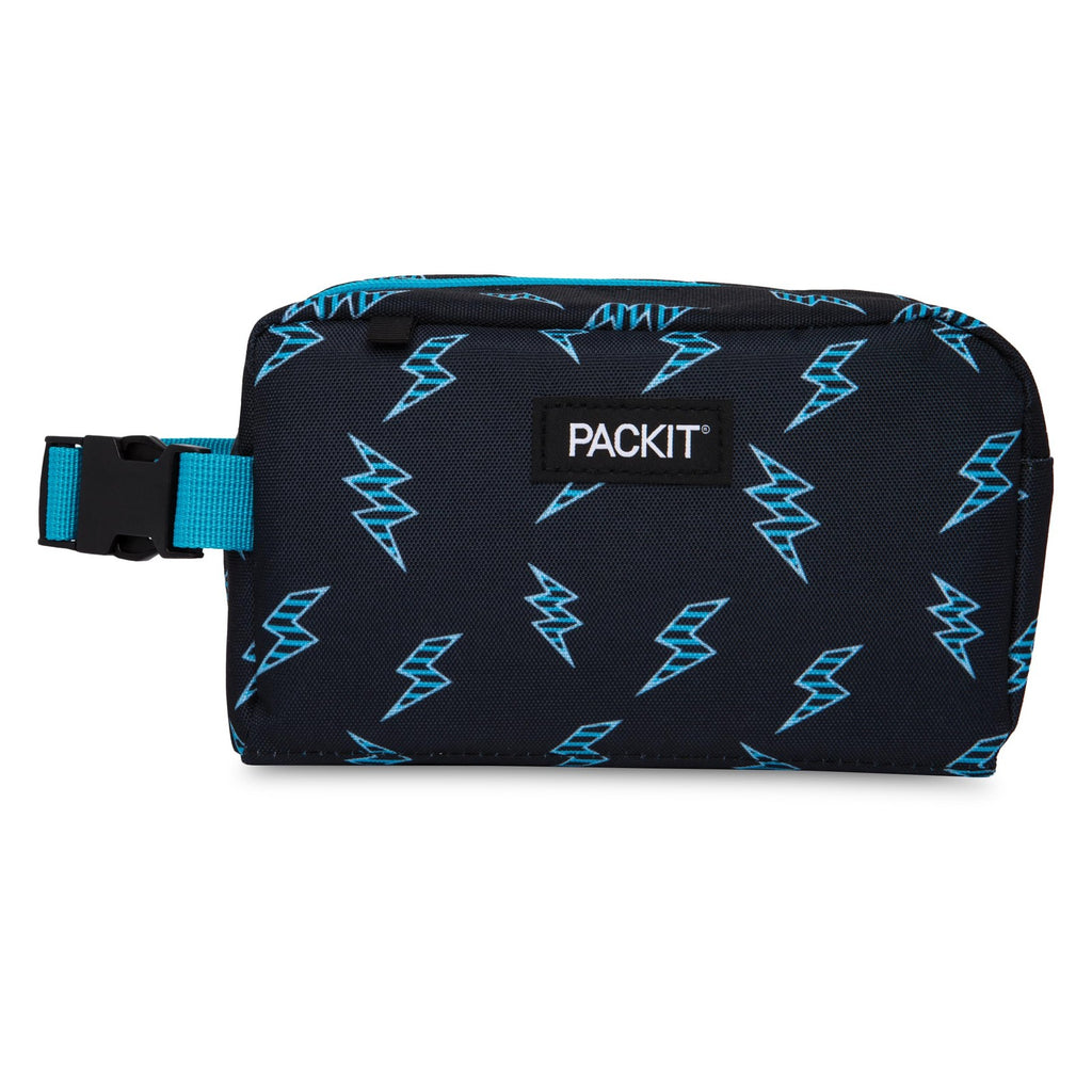 PackIt Freezable Snack Box, EcoFreeze, Snack Container, Striped Bolts