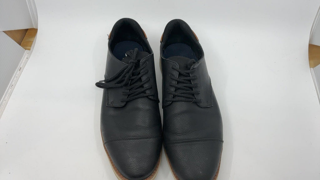 Dr. Scholl's Shoes Mens Sync Cap Toe Lace Up Oxford Black Smooth 9.5 M