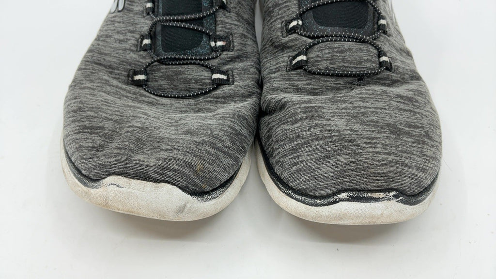 Skechers Women's Vegan Slip-Ins, Memory Foam, Black White, Size 8.5W