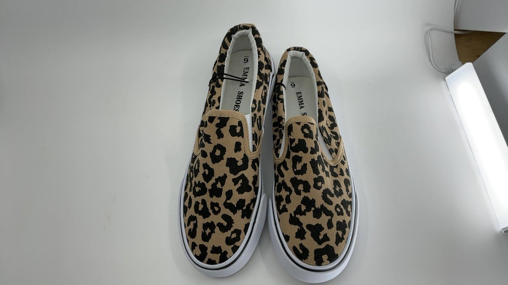 Size 6 Leopard Slip On Fashion Sneakers for Women, Casual & Comfortable
