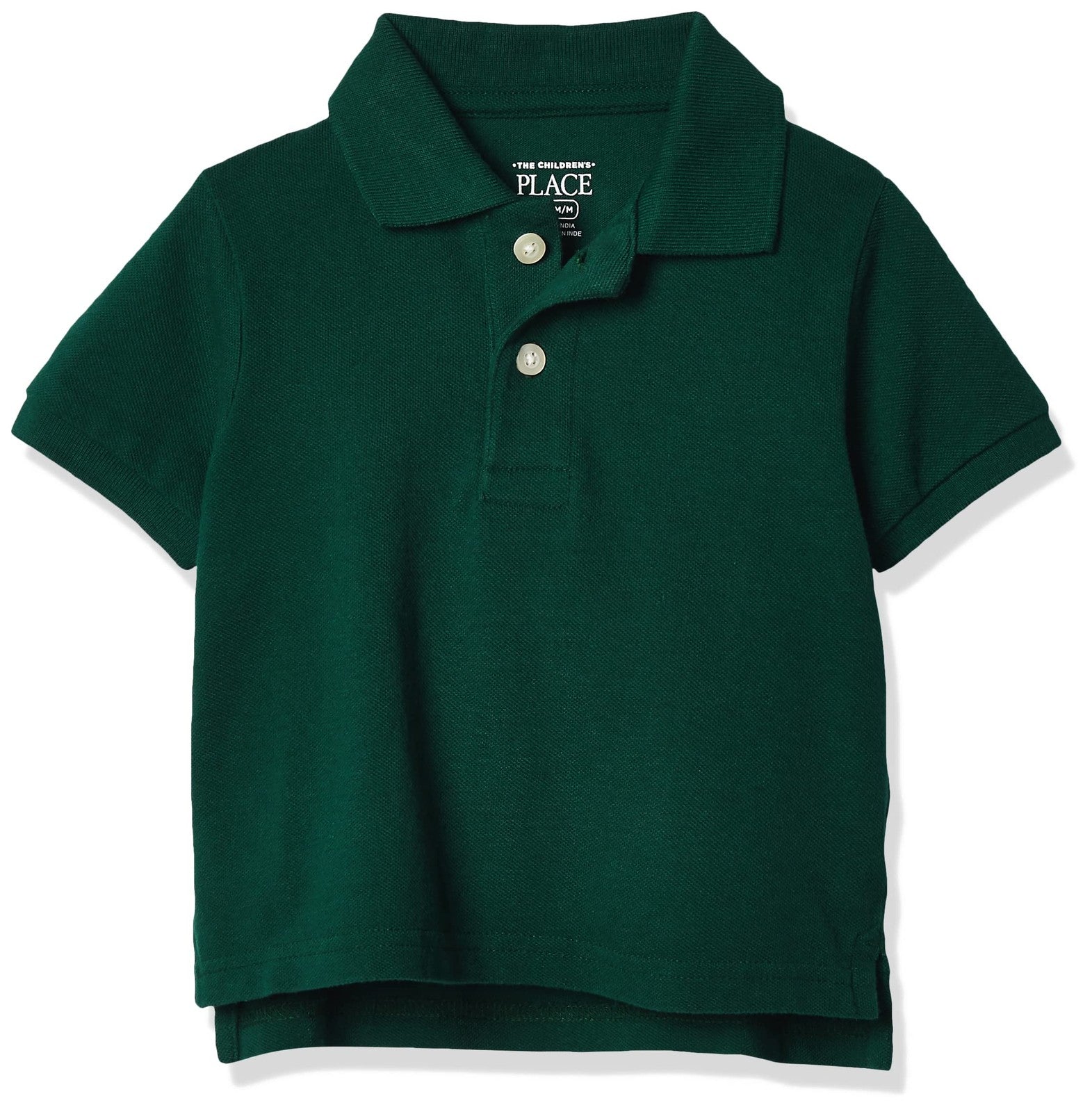 Toddler Short Sleeve Polo Shirt, Spruce Shade, Size 5T