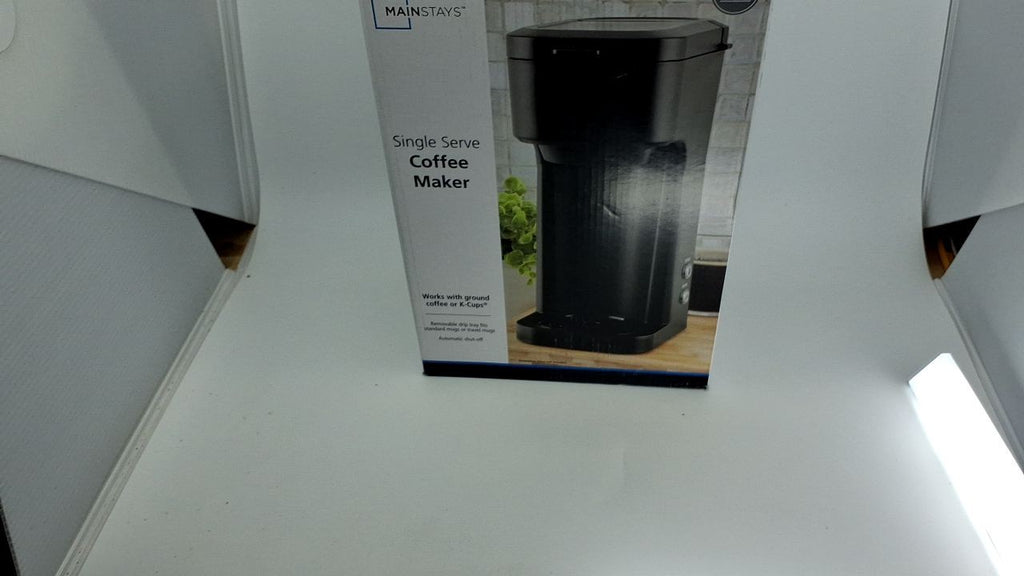 Mainstays Black Matte Single Serve Coffee Maker