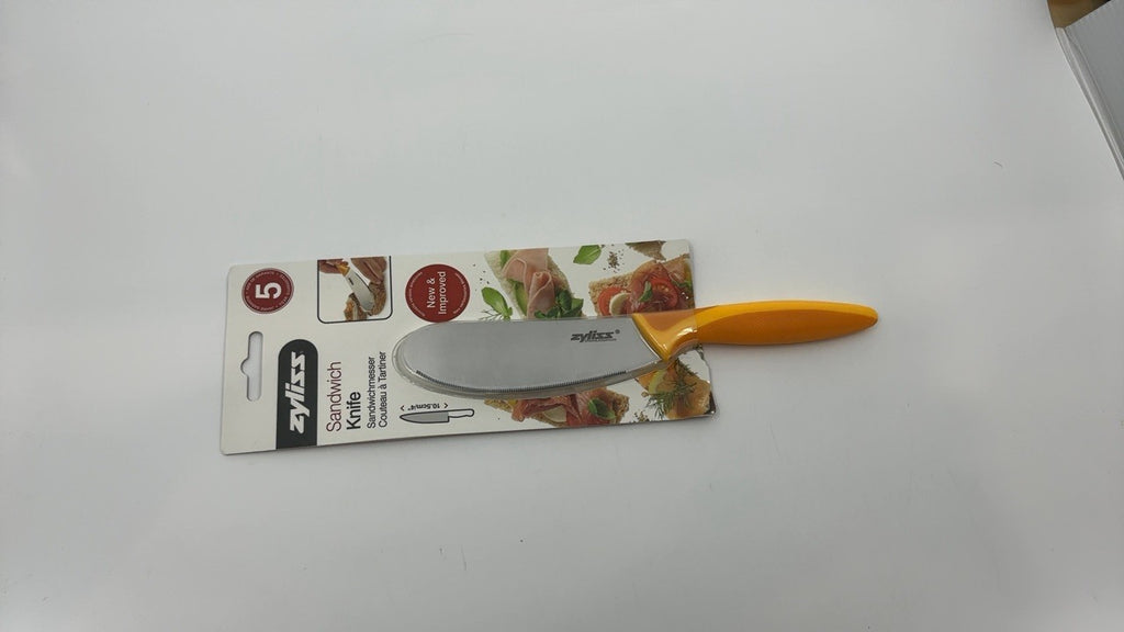 Zyliss Orange Sandwich Spreader Knife - Ergonomic Handle & Wide Blade